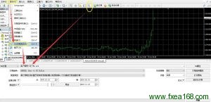 打开mt4 EA测试界面