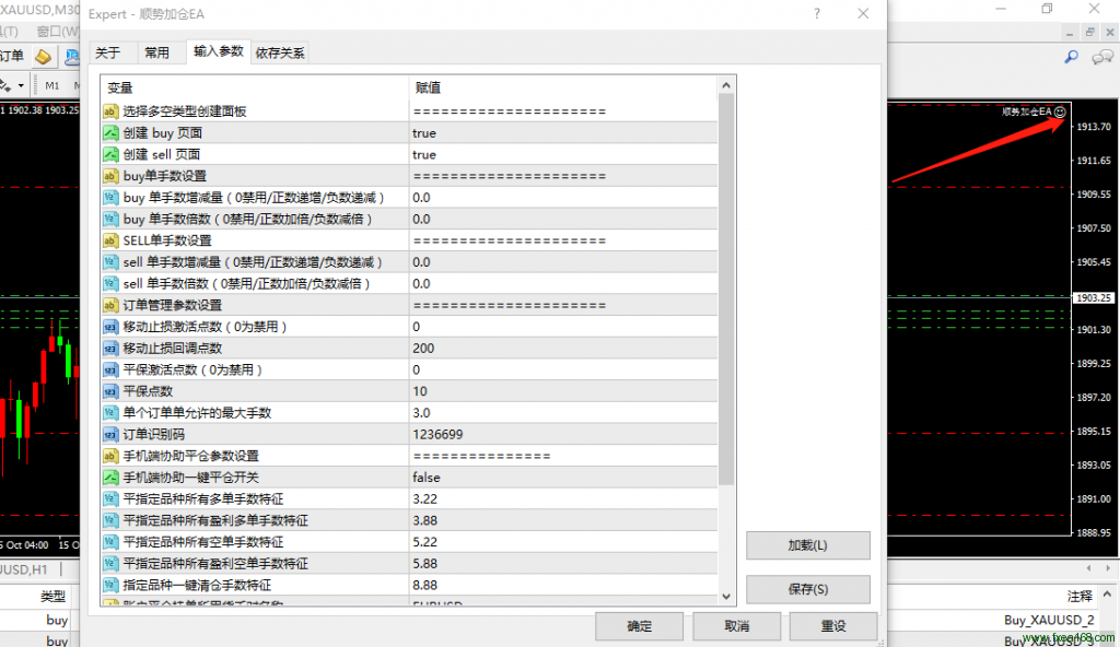 mt4顺势加仓ea属性框