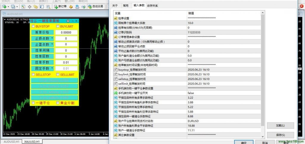 MT4一键挂单面板3.5版本